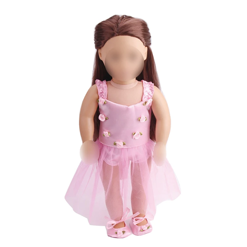 18 inch Girls doll dress Pink tulle lace dress American new born clothes Baby toys fit 43 cm baby accessories c100
18 inch Girls doll dress Pink tulle lace dress American new born clothes Baby toys fit 43 cm baby accessories c100