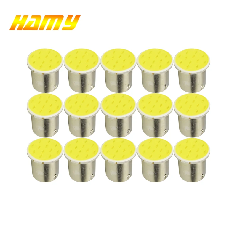 10x автомобильные P21W 1156 Ba15s 1157 Bay15d Светодиодные COB лампы сигнала поворота супер