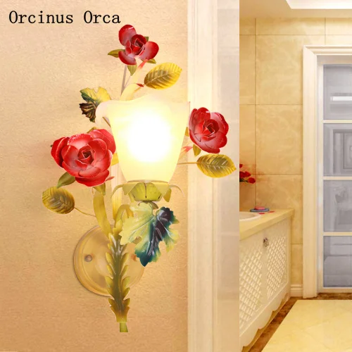 Korean Pastoral Flower Wall Lamp Living Room Corridor Bedside Lamp European Romantic LED Pink Rose Wall Lamp
Korean Pastoral Flower Wall Lamp Living Room Corridor Bedside Lamp European Romantic LED Pink Rose Wall Lamp