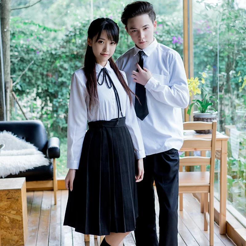 Japanese sailor suit student wear uniform school uniform female JK uniform pleated long skirt costumes college wind suit
Japanese sailor suit student wear uniform school uniform female JK uniform pleated long skirt costumes college wind suit