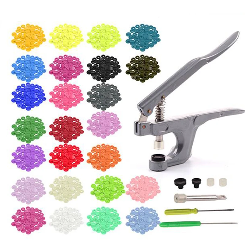 Professional Fastener Snap Pliers & 360pcs T5 12mm Snap Buttons Poppers Plastic Buttons for Clothing Scrapbooking Supplies
Professional Fastener Snap Pliers & 360pcs T5 12mm Snap Buttons Poppers Plastic Buttons for Clothing Scrapbooking Supplies