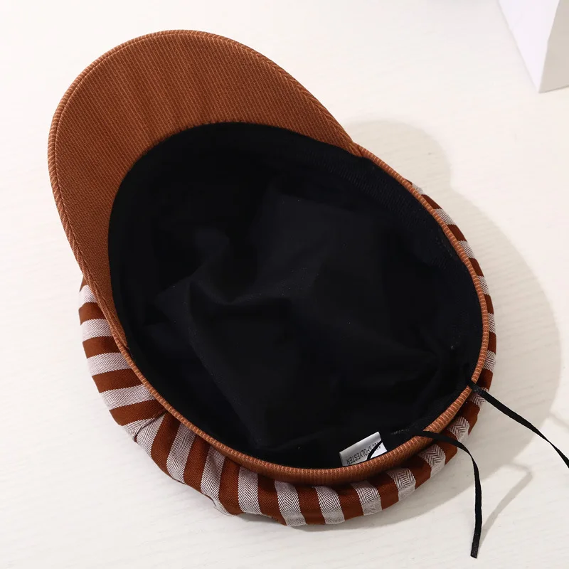 2019 New Arrival Cotton Spring Summer Hats For Women Leisure Stripe Flat Beret Caps Fashion Female Headwear Gorras
2019 New Arrival Cotton Spring Summer Hats For Women Leisure Stripe Flat Beret Caps Fashion Female Headwear Gorras