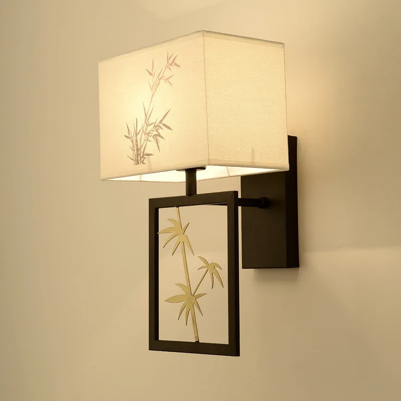 New Chinese Style Wall Lamp Living Room Bedroom Light Printed Fabric Lampshade Vintage Wall Lights Dining Room Entrance Aisle
New Chinese Style Wall Lamp Living Room Bedroom Light Printed Fabric Lampshade Vintage Wall Lights Dining Room Entrance Aisle