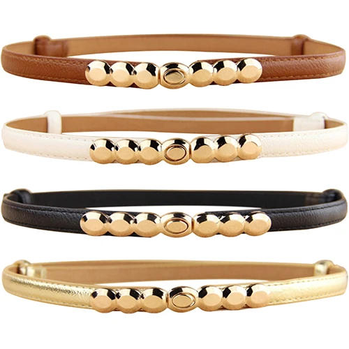Hot Women Faux Leather Belt Gold Tone Alloy Buckle Thin Girdle Waistband Adjustable
Hot Women Faux Leather Belt Gold Tone Alloy Buckle Thin Girdle Waistband Adjustable