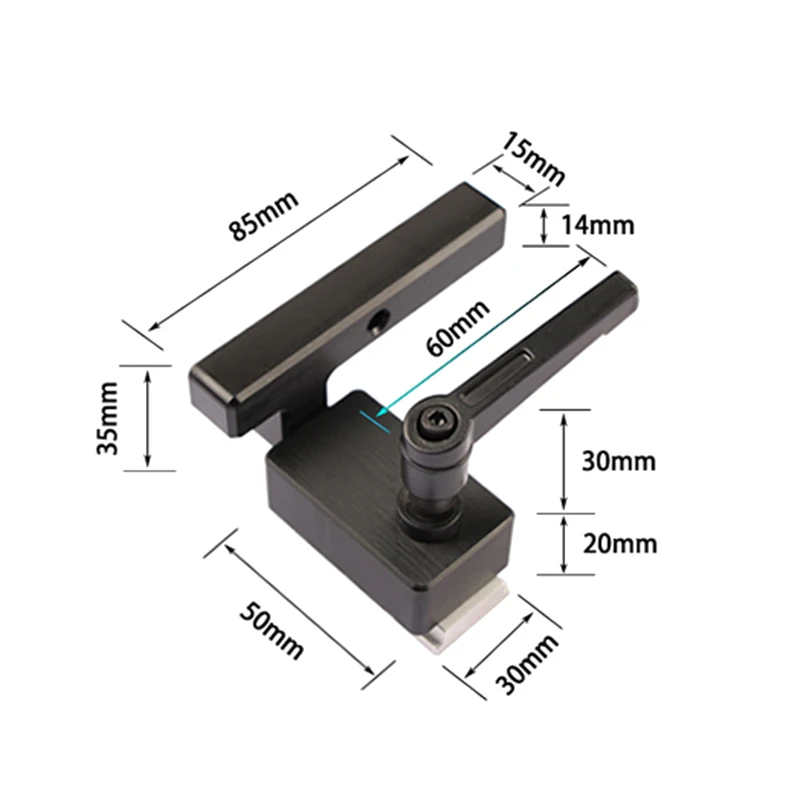 Woodworking Miter Track Stop for T-Slot T-Tracks DIY Tool Miter Track Stopper Aluminum Alloy Chute Limit Flip Manual
Woodworking Miter Track Stop for T-Slot T-Tracks DIY Tool Miter Track Stopper Aluminum Alloy Chute Limit Flip Manual