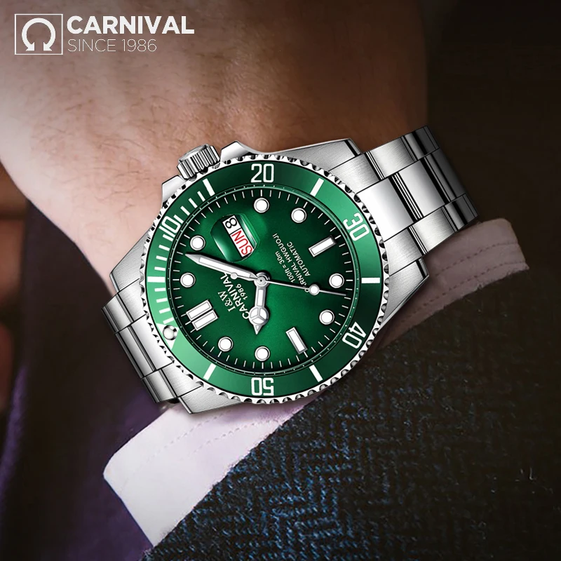 2019 NEW CARNIVAL Brand Luxury Automatic Mechanical Watch Men stainless Steel Waterproof Business Men's Mechanical Watches 8756G
2019 NEW CARNIVAL Brand Luxury Automatic Mechanical Watch Men stainless Steel Waterproof Business Men's Mechanical Watches 8756G