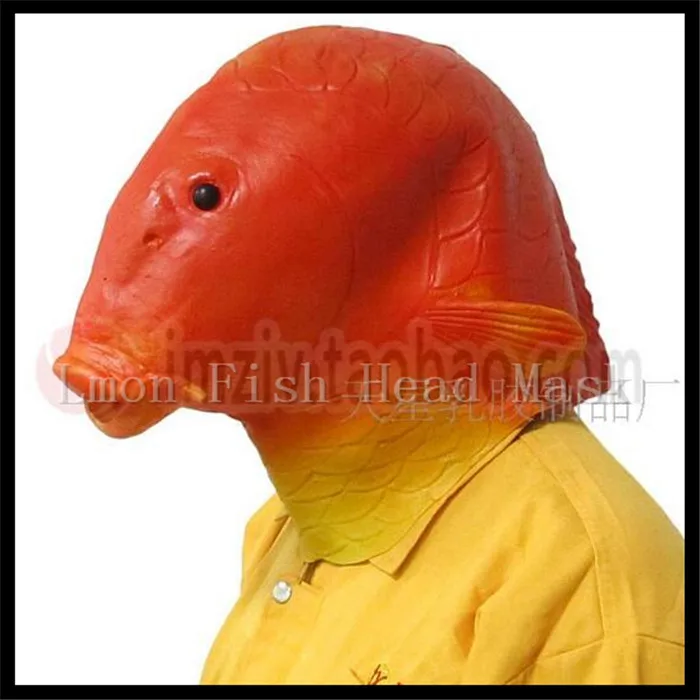 Funny Party Cosplay Golden Fish Head Mask Latex Halloween Costume Animal Head Mask Costume Theater Prop Fun Mask Free shipping
Funny Party Cosplay Golden Fish Head Mask Latex Halloween Costume Animal Head Mask Costume Theater Prop Fun Mask Free shipping