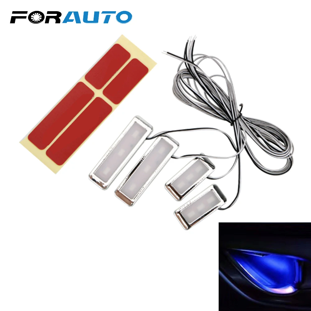 FORAUTO 4pcs Auto Interior Lamp 3 LEDs Armrest Inner Bowl Lights Cool Door Handle Lighting Decorative Car-styling
FORAUTO 4pcs Auto Interior Lamp 3 LEDs Armrest Inner Bowl Lights Cool Door Handle Lighting Decorative Car-styling