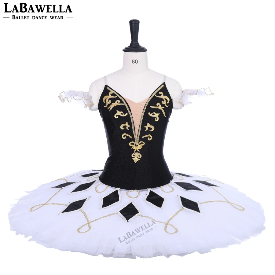 performance tutu competition ballet stage costume adult professional ballet tutu black white classical ballet tutus BT9228
performance tutu competition ballet stage costume adult professional ballet tutu black white classical ballet tutus BT9228