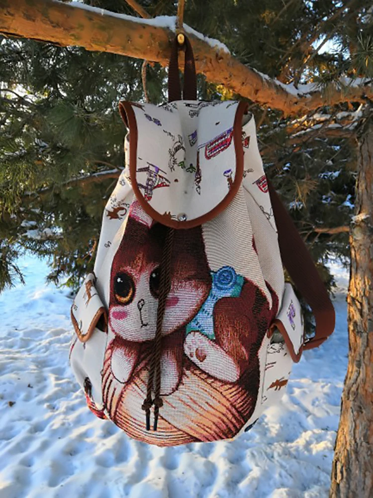 Cute Cat Printing Canvas Backpack for Girls Kids Child Backpack Softback Zipper Children School Bags for Teenage Girls Rucksack
Cute Cat Printing Canvas Backpack for Girls Kids Child Backpack Softback Zipper Children School Bags for Teenage Girls Rucksack