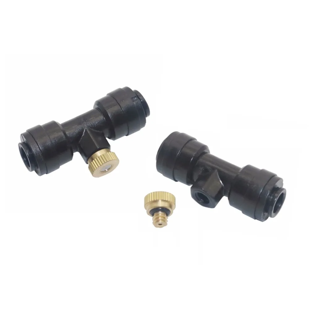 10/24 UNC Misting Nozzle with Slip-Lock Tee Connector Garden Irrigation sprayer Greenhouse Cooling mist system 2 Sets
10/24 UNC Misting Nozzle with Slip-Lock Tee Connector Garden Irrigation sprayer Greenhouse Cooling mist system 2 Sets