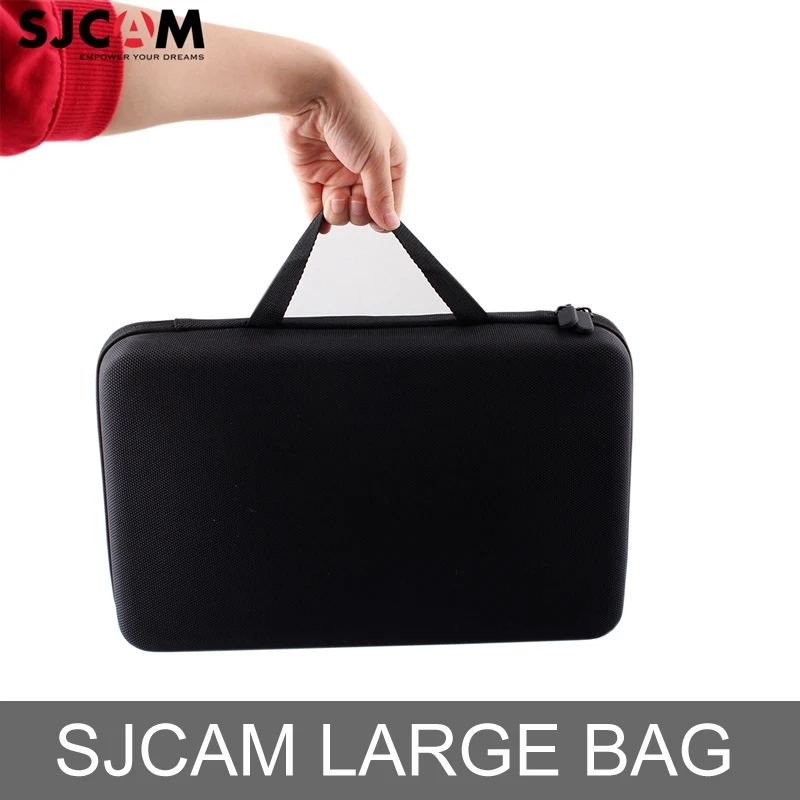 Фото Большая черная сумка для хранения SJCAM SJ8 серия Sj6 Legend Sj7 Star SJ4000 Series Sj5000 M10 M20|sjcam m10