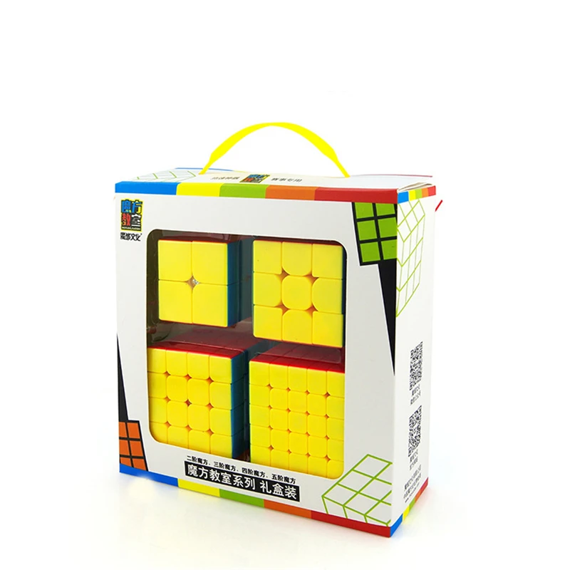 MoYu Mofangjiaoshi 2x2 3x3x3 4x4x4 5x5 magic cube Positive Order Combination Suit Magic Cube Set Include for Brain Training
MoYu Mofangjiaoshi 2x2 3x3x3 4x4x4 5x5 magic cube Positive Order Combination Suit Magic Cube Set Include for Brain Training