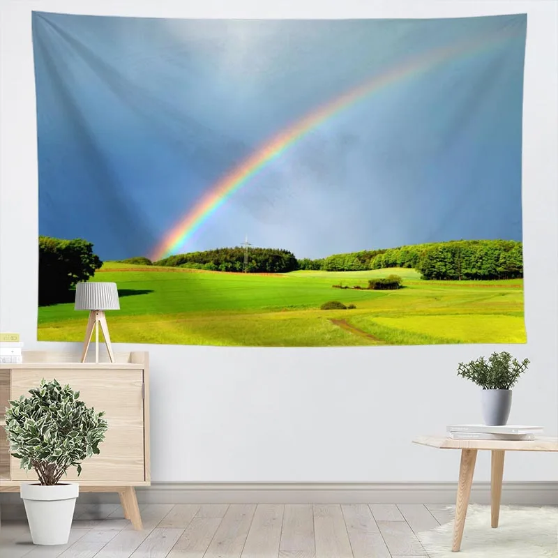 Custom Tapestry Rainbow Tapestry Wall Hanging Tapestries Forest Tapestry Bedspread Yoga Mat Blanket Bed Table Cloth
Custom Tapestry Rainbow Tapestry Wall Hanging Tapestries Forest Tapestry Bedspread Yoga Mat Blanket Bed Table Cloth