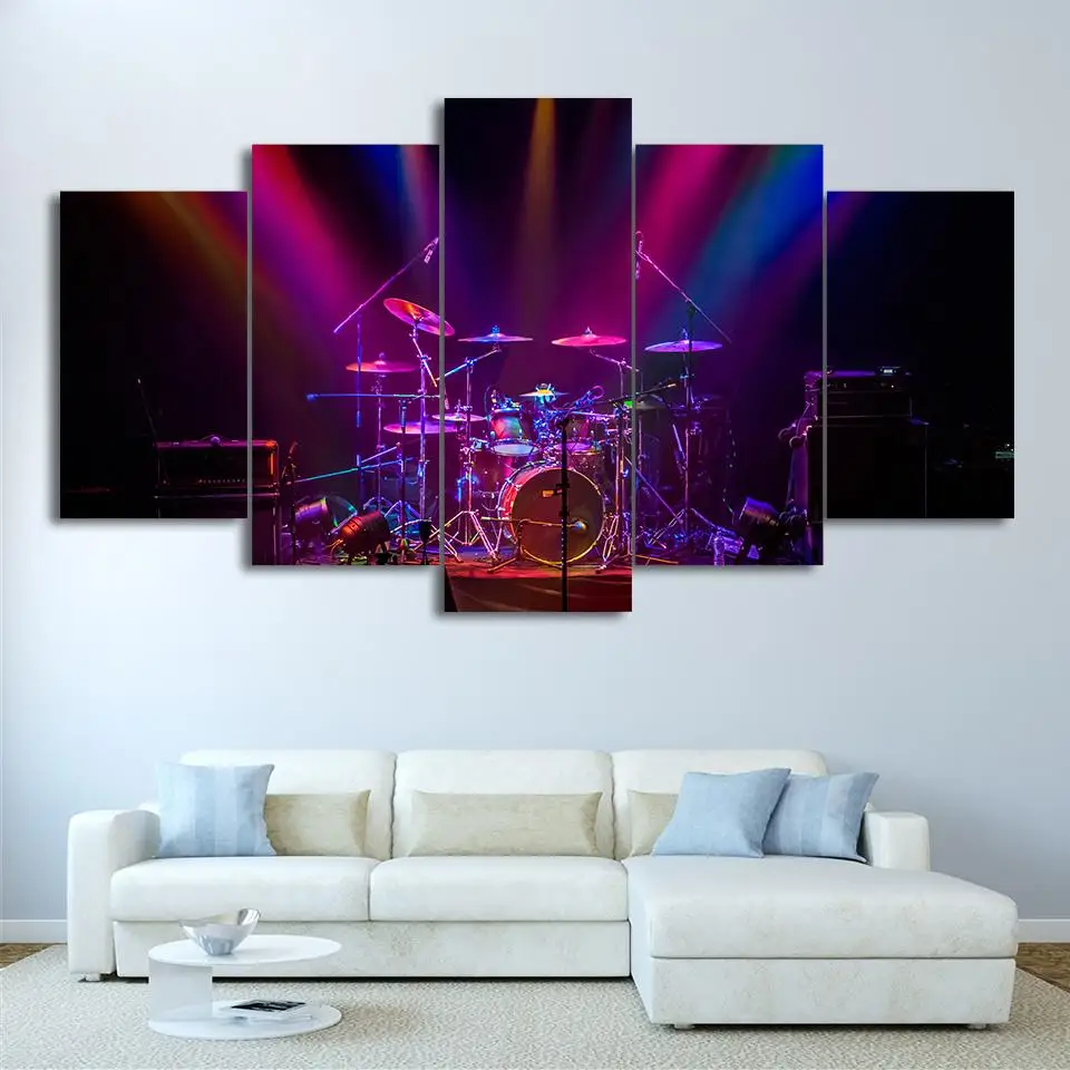 Wall decor 5 Piece Canvas Art Music Drum Print Purple Concert Wall Picture for Living Room Wall Pictures
Wall decor 5 Piece Canvas Art Music Drum Print Purple Concert Wall Picture for Living Room Wall Pictures