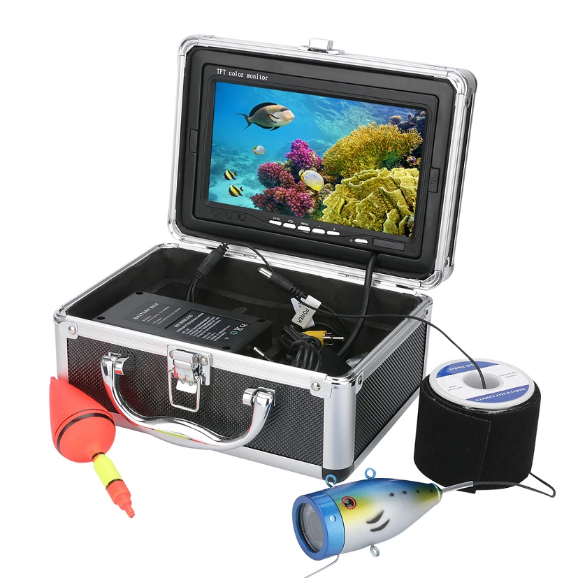 MAOTEWANG 15M Cable 7" Inch 1000tvl Underwater Fishing Video Camera Kit 12 PCS LED Infrared Lamp Lights Video Fish Finder Lake
MAOTEWANG 15M Cable 7" Inch 1000tvl Underwater Fishing Video Camera Kit 12 PCS LED Infrared Lamp Lights Video Fish Finder Lake