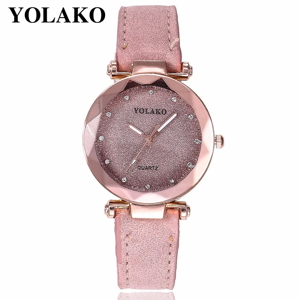 YOLAKO женские часы модные для женщин браслет Relogio Feminino подарок наручные роскошные