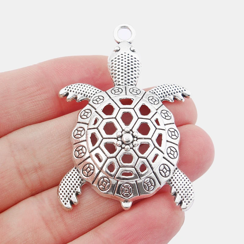 5pcs Tibetan Silver Hollow Turtle/Tortoise Pendant Charm DIY Bracelet Necklace Jewelry Making Findings
5pcs Tibetan Silver Hollow Turtle/Tortoise Pendant Charm DIY Bracelet Necklace Jewelry Making Findings