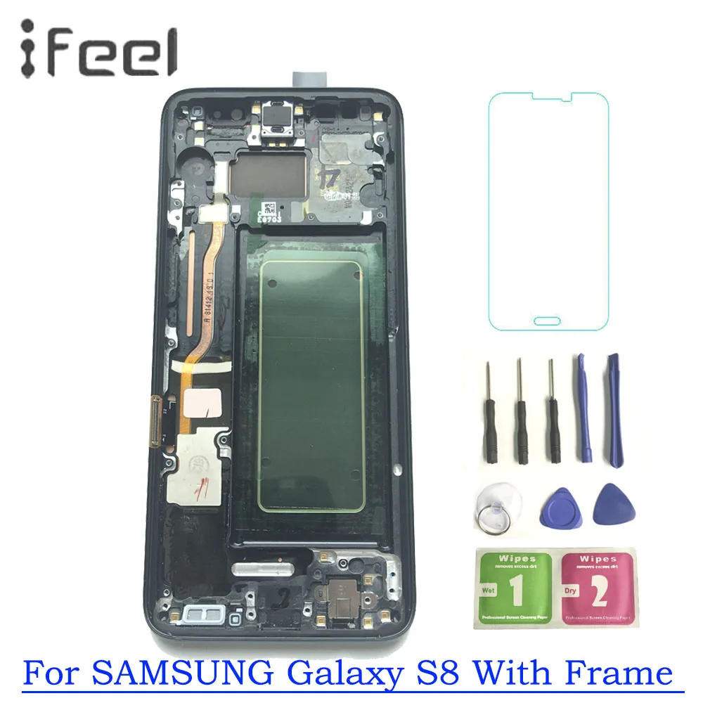 Активно матричные осид S8 ЖК дисплей с рамкой для Samsung Galaxy g950 G950F Дисплей Сенсорный