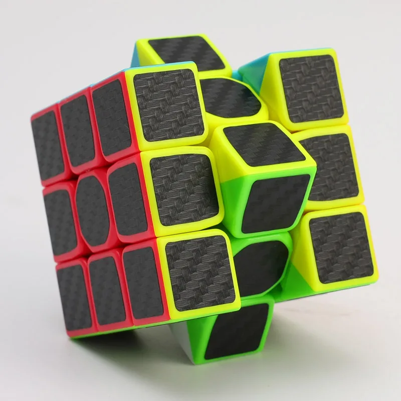 ZCUBE 3X3 Carbon Fiber Sticker Speed Magic Cubes Puzzle Toy Children Kids Gift Youth Adult Professional Instruction | Игрушки и хобби