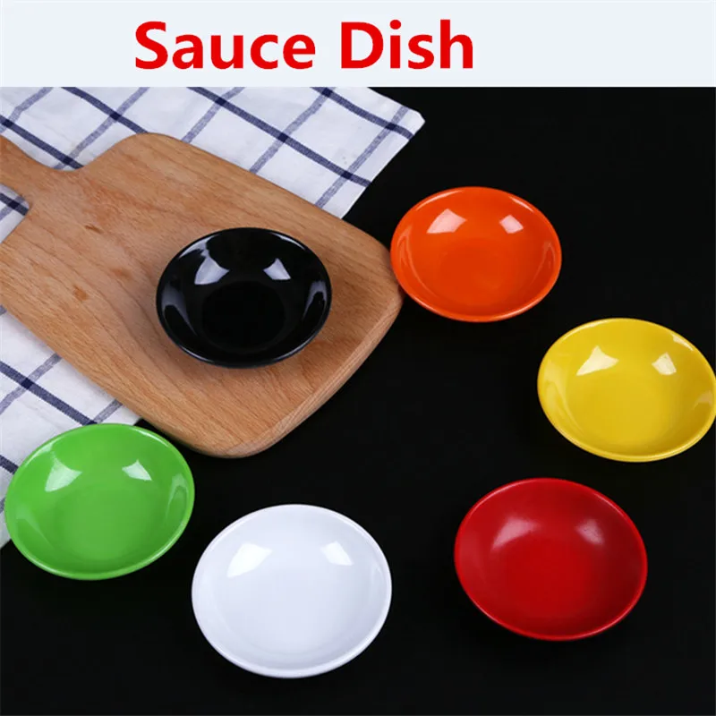 

Melamine plate Butter small Dish Tableware KTV Snack Dishes Japanese Sushi Condiment Seasoning Soy Sauce Plate Serving Tray