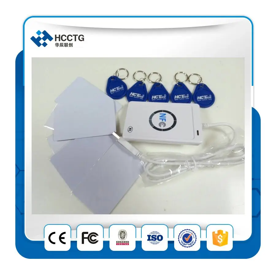 Free SDK USB ACR122U NFC RFID Smart Card Reader Writer For All 4 Types of 5pcs S50 NFC Tags + 5pcs key tag
Free SDK USB ACR122U NFC RFID Smart Card Reader Writer For All 4 Types of 5pcs S50 NFC Tags + 5pcs key tag