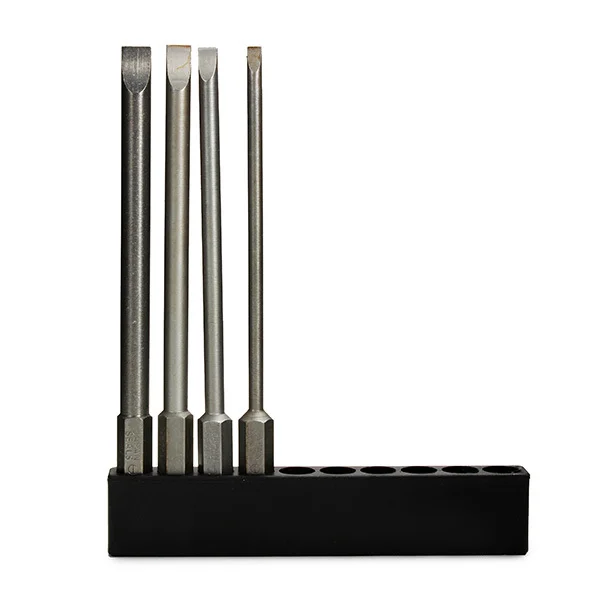 3 Sets/lot _ 4pcs 100mm 3mm-6mm Magnetic Flat Head Slotted Tip Screwdrivers Bits 1/4 Inch Hex Shank
3 Sets/lot _ 4pcs 100mm 3mm-6mm Magnetic Flat Head Slotted Tip Screwdrivers Bits 1/4 Inch Hex Shank