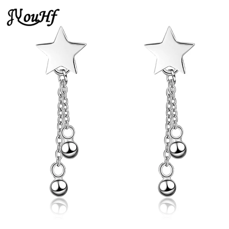 JYouHF New Fashion Star Stud Earrings for Women Girl Stylish Bead Charms with Chain Tassel Earring Female Minimalist Jewelry
JYouHF New Fashion Star Stud Earrings for Women Girl Stylish Bead Charms with Chain Tassel Earring Female Minimalist Jewelry