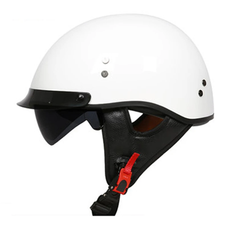FRP прочный корпус полулицевой мотоциклетный шлем DOT Approved cruiser для взрослых