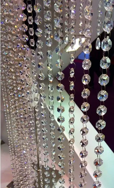 100meters/Lot 14mm Crystal Glass Octagon Bead Strand Crystal Glass Garland Strands For Wedding Home Decoration
100meters/Lot 14mm Crystal Glass Octagon Bead Strand Crystal Glass Garland Strands For Wedding Home Decoration