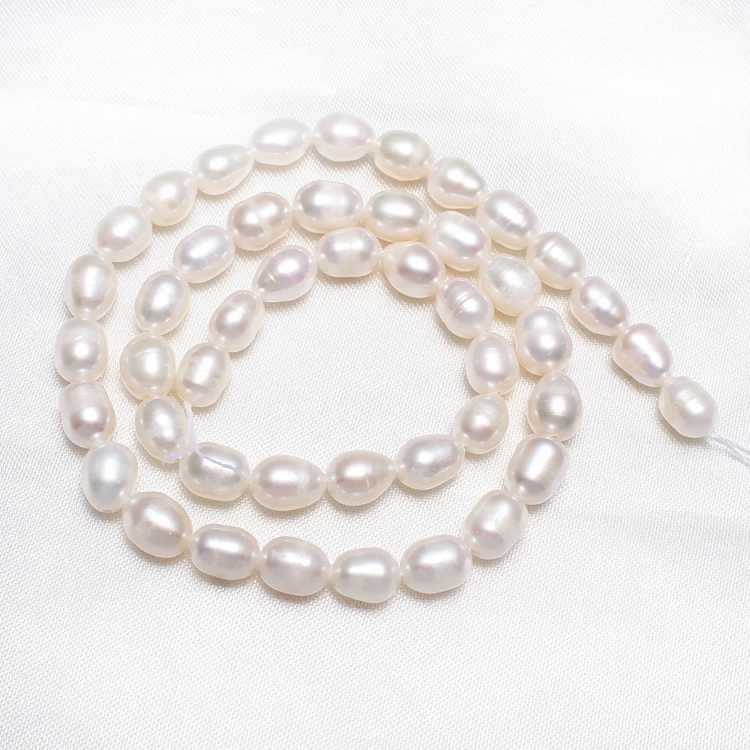 Cultured Rice Freshwater Pearl Beads Natural White 7-8mm Approx 0.8mm Sold Per Approx 15.5 Inch Strand
Cultured Rice Freshwater Pearl Beads Natural White 7-8mm Approx 0.8mm Sold Per Approx 15.5 Inch Strand