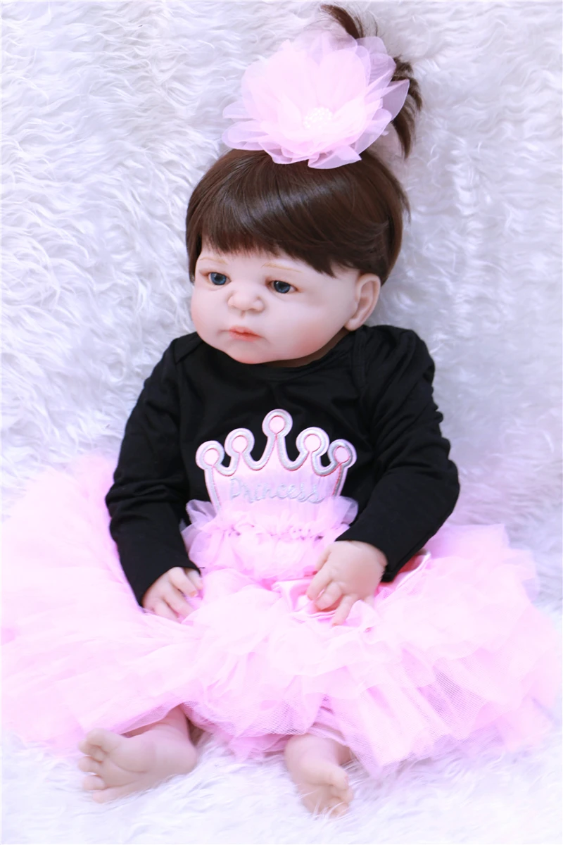 Fake baby Baby real born full silicone dolls NPK 22" bebes reborn girl dolls for child gift bonecas brinquedo menina
Fake baby Baby real born full silicone dolls NPK 22" bebes reborn girl dolls for child gift bonecas brinquedo menina