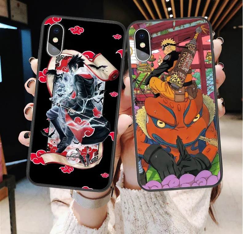 Мягкий силиконовый чехол Наруто Саске Какаши для телефона iphone Xs SE 5 6 6S Plus 7 8 plus X XR XS
