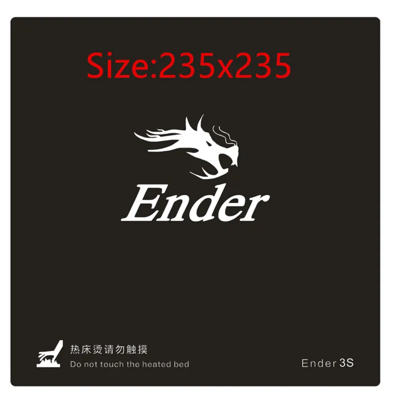 1pc 235x235mm black Heated bed For Creality ENDER-3 3D Printer Sticker Build Sheet build plate tape with 3M Backing
1pc 235x235mm black Heated bed For Creality ENDER-3 3D Printer Sticker Build Sheet build plate tape with 3M Backing