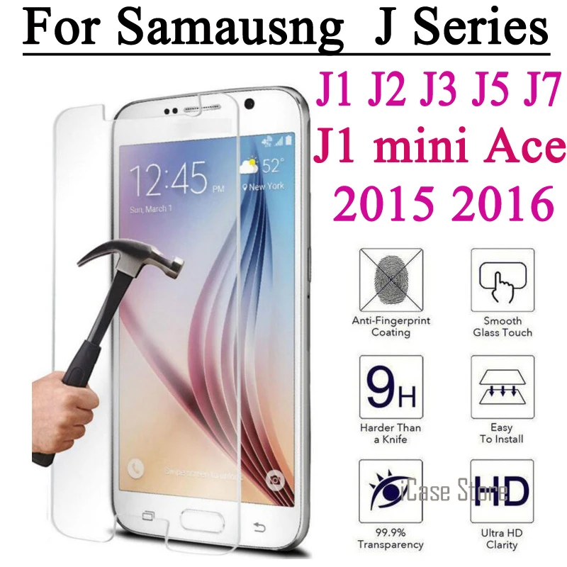 Экран протектор Закаленное Стекло пленка для Samsung Galaxy J1 mini 2016 J2 J3 J7 2015 A3 A5 J5 Prime G530