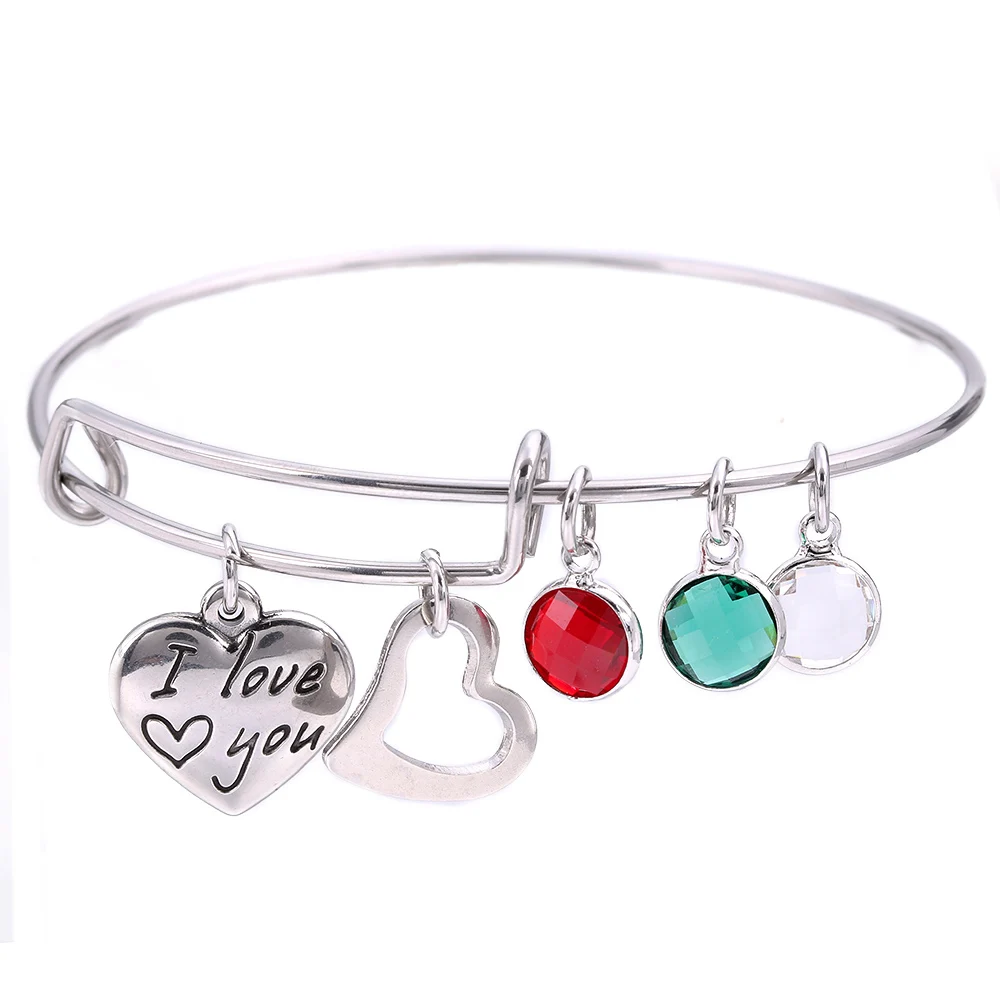 Best Gift Stainless Steel Bracelet Hollow Heart Shape Love Pendant Adjustable Bracelets Bangles for Women Mother's Day Jewelry
Best Gift Stainless Steel Bracelet Hollow Heart Shape Love Pendant Adjustable Bracelets Bangles for Women Mother's Day Jewelry