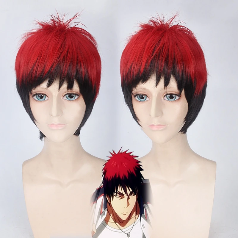 Kuroko No Basketball Kagami Taiga Cosplay Wigs for Man Boys 35cm Short Straight Red Black Gradient Heat Resistant Synthetic Wig
Kuroko No Basketball Kagami Taiga Cosplay Wigs for Man Boys 35cm Short Straight Red Black Gradient Heat Resistant Synthetic Wig