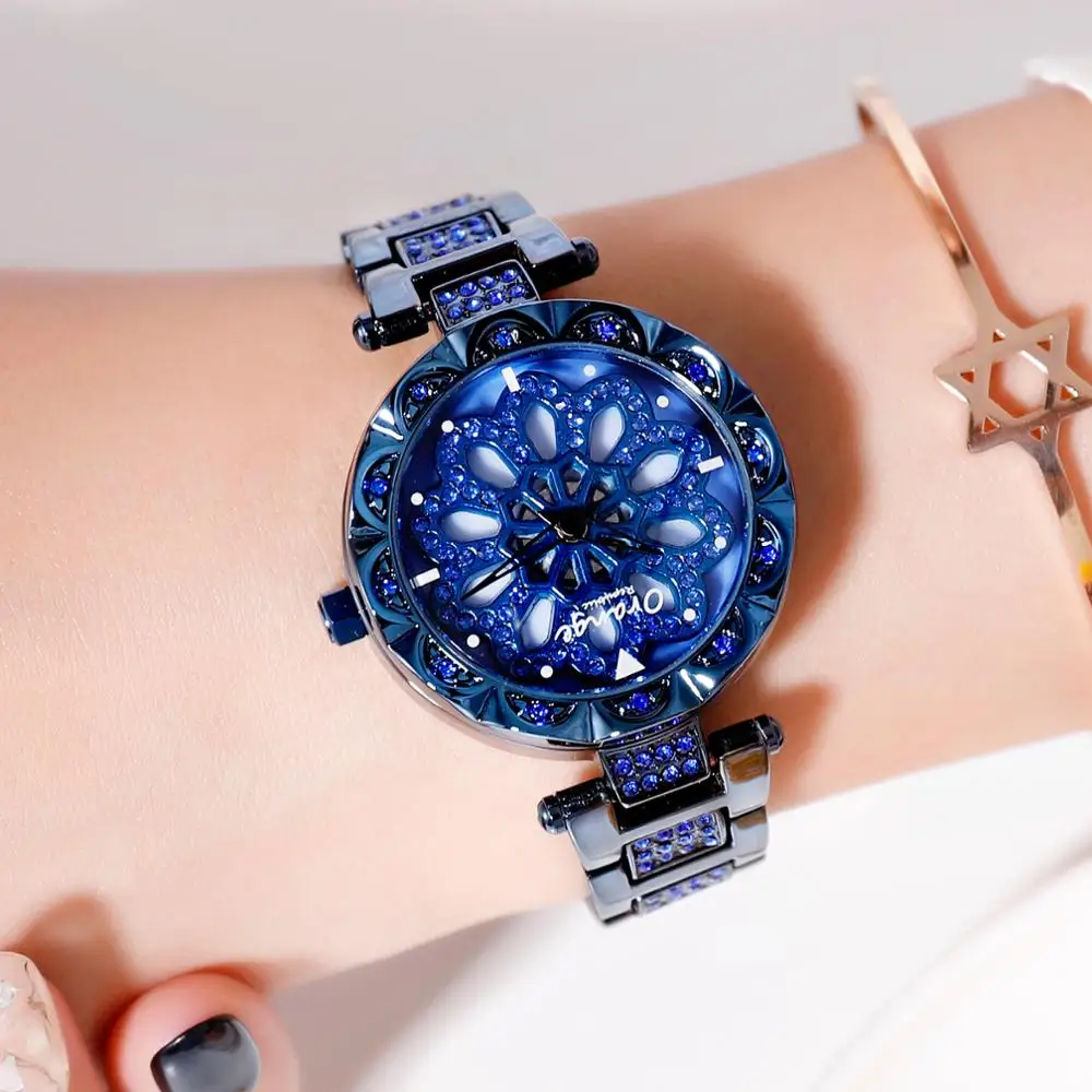 Женские часы Топ Роскошные модные женские Miyota кварц наручные из нержавеющей