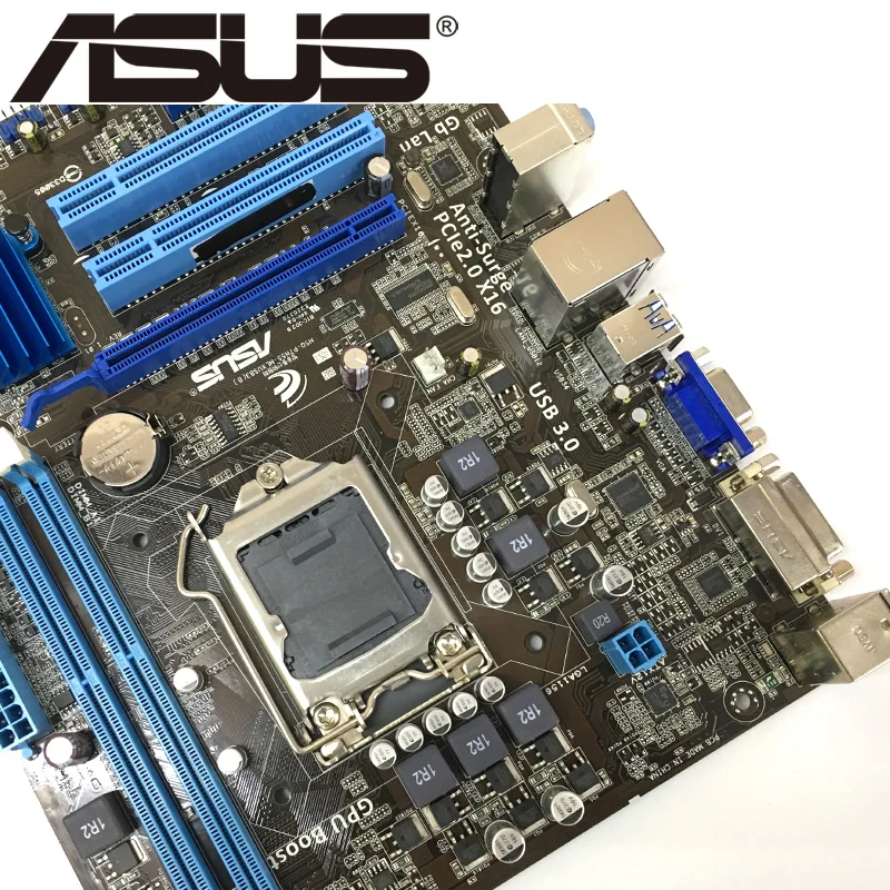 Настольная Материнская плата Asus P7H55 M LX/USB3 H55 Socket LGA 1156 i3 i5 i7 DDR3 8G u ATX UEFI BIOS