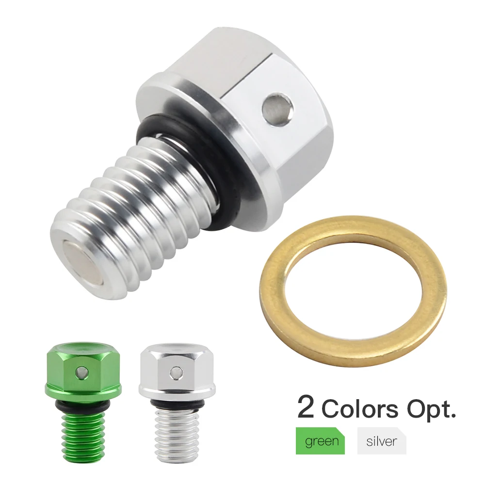 M10xP1.5 Magnetic Oil Drain Plug Bolt For Kawasaki KX 60 65 80 100 125 250 450F 500 KLX125 250 300R Suzuki RMZ250 RM65 100 250SB
M10xP1.5 Magnetic Oil Drain Plug Bolt For Kawasaki KX 60 65 80 100 125 250 450F 500 KLX125 250 300R Suzuki RMZ250 RM65 100 250SB