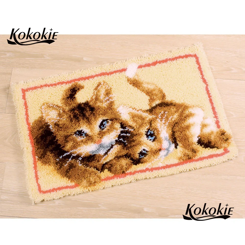 Cats decor latch hook kit rug canvas 3d printing vloerklee foamiran for needlework carpet embroidery accessories tapestry kits
Cats decor latch hook kit rug canvas 3d printing vloerklee foamiran for needlework carpet embroidery accessories tapestry kits