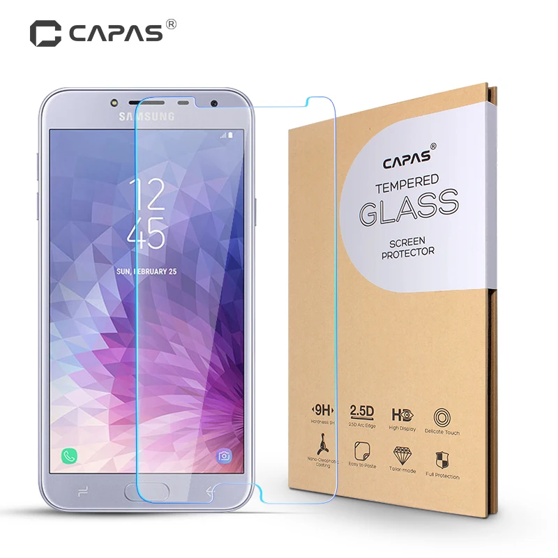 Защита для экрана Samsung Galaxy J4 закаленное стекло 2018 J400F J400G Противоударная Защитная