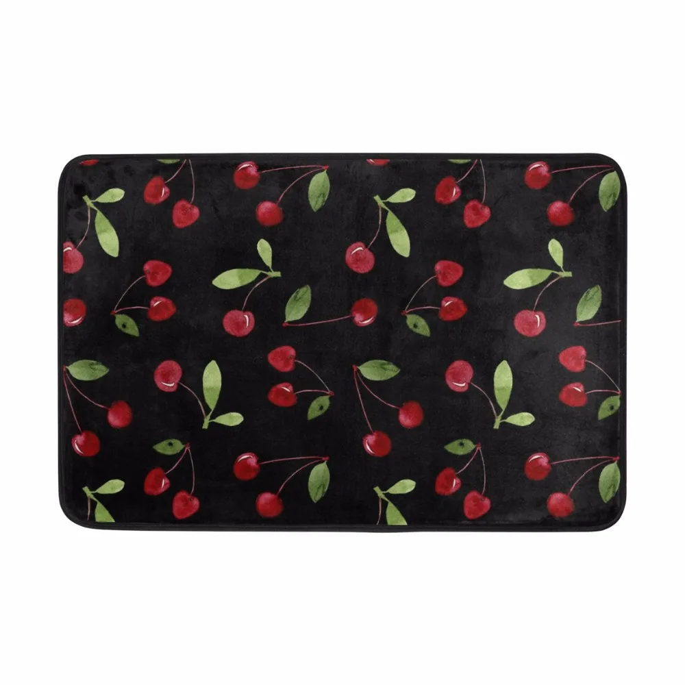 Cherries Pattern Black Bathroom Mat 1pcs 40*60cm Anti-Slip Suede Carpet Doormat Outdoor Kitchen Living room Floor Mats Rug
Cherries Pattern Black Bathroom Mat 1pcs 40*60cm Anti-Slip Suede Carpet Doormat Outdoor Kitchen Living room Floor Mats Rug