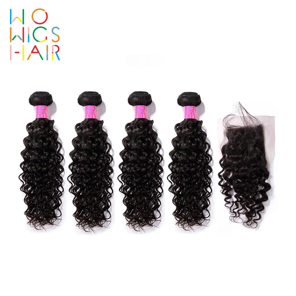 WoWigs Hair Burmese Hair Remy Hair Curly Hair 4 / 3 Bundles Deal With Top Lace Closure Natural Color 1B
WoWigs Hair Burmese Hair Remy Hair Curly Hair 4 / 3 Bundles Deal With Top Lace Closure Natural Color 1B