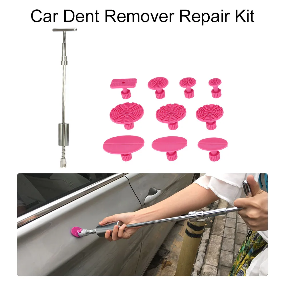 car-styling Slide Hammer T Bar Dent Puller Tool + 10pcs Red Pulling Tabs Car Dent Remover Paintless Dent Repair Hand Tools Kit
car-styling Slide Hammer T Bar Dent Puller Tool + 10pcs Red Pulling Tabs Car Dent Remover Paintless Dent Repair Hand Tools Kit