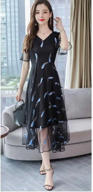 New Spring Floral Slim Fit Chiffon Dress with half Regular Sleeve Female V-Neck Mid-Calf Flower Prints Bohemian Dresses
New Spring Floral Slim Fit Chiffon Dress with half Regular Sleeve Female V-Neck Mid-Calf Flower Prints Bohemian Dresses