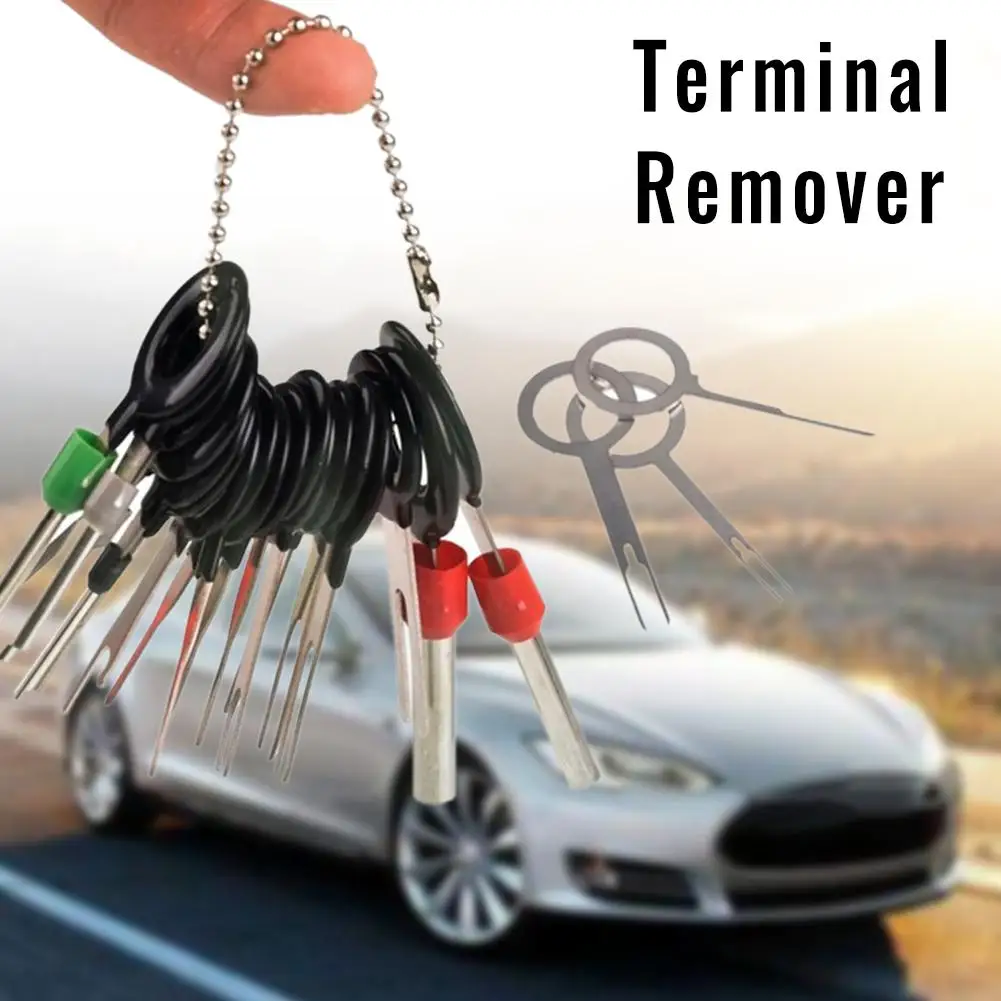 26Pcs Car Terminal Removal Electrical Wiring Crimp Connector Pin Extractor Kit Automobiles Terminal Repair Hand Tools
26Pcs Car Terminal Removal Electrical Wiring Crimp Connector Pin Extractor Kit Automobiles Terminal Repair Hand Tools