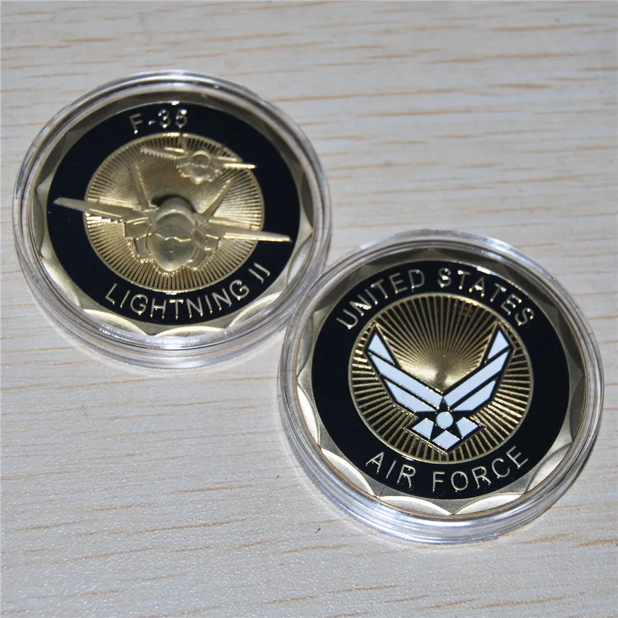 Оптовая продажа! F-35 Lightning II Air Force Challenge Coin,200 шт./лот Бесплатная доставка
Оптовая продажа! F-35 Lightning II Air Force Challenge Coin,200 шт./лот Бесплатная доставка