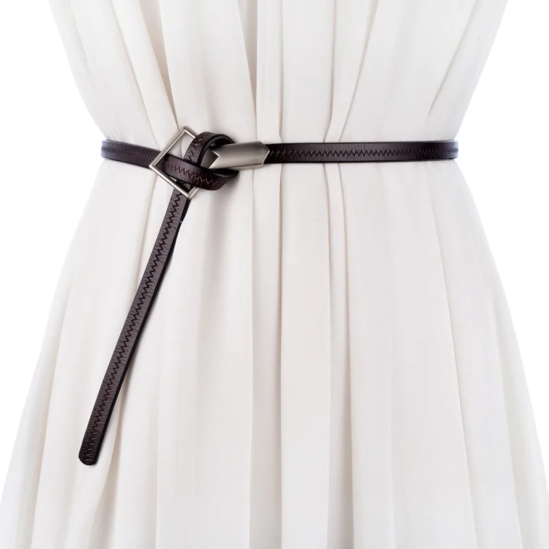 Tie knot leather women Belt ceinture femme high quality Alloy buckle thin AD0379
Tie knot leather women Belt ceinture femme high quality Alloy buckle thin AD0379