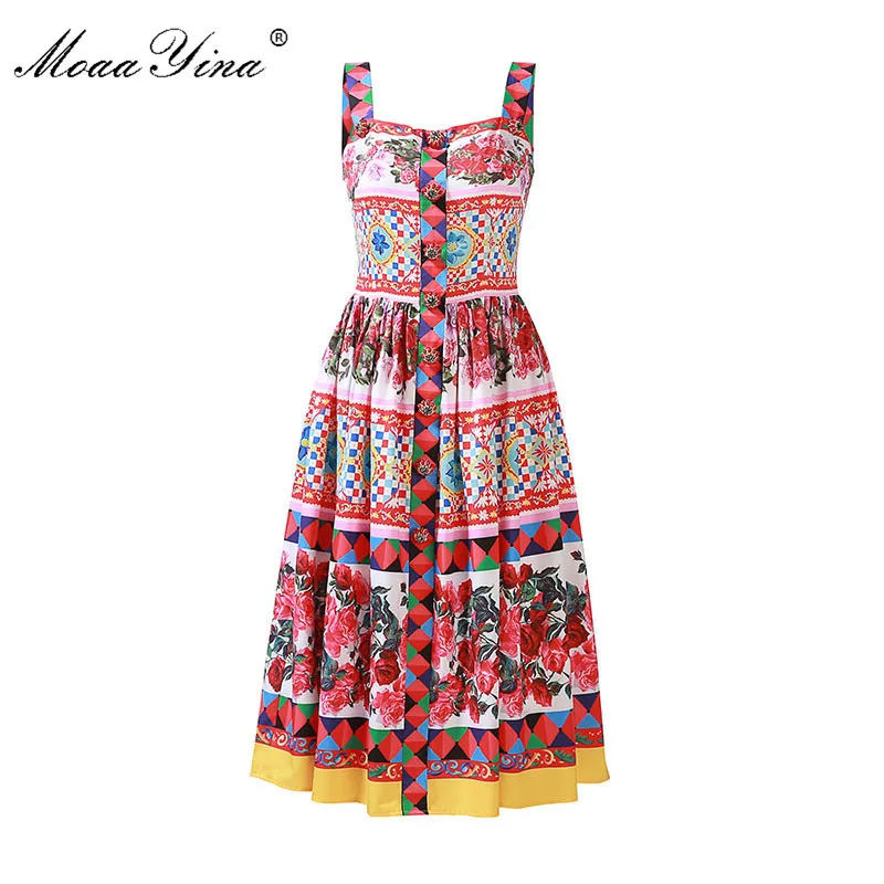 MoaaYina модное подиумное сексуальное платье Летнее женское платье на бретельках с открытой спиной и цветочным принтом на пуговицах, повседнев...
MoaaYina модное подиумное сексуальное платье Летнее женское платье на бретельках с открытой спиной и цветочным принтом на пуговицах, повседнев...